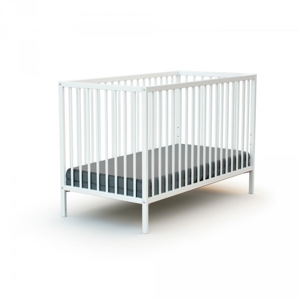 Lit bébé 60x120 cm webaby blanc At4