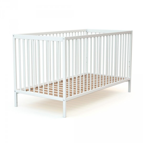 Lit bébé 70x140 cm essentiel blanc At4