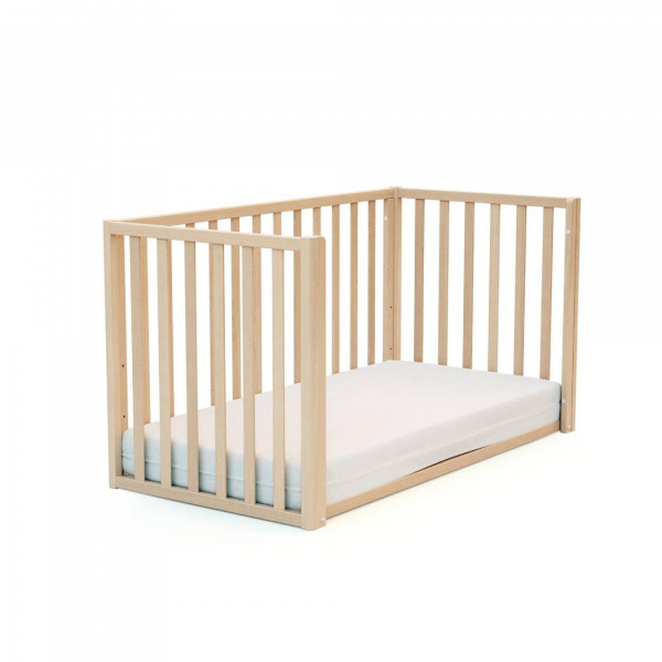 Lit bébé 60x120 hêtre verni At4