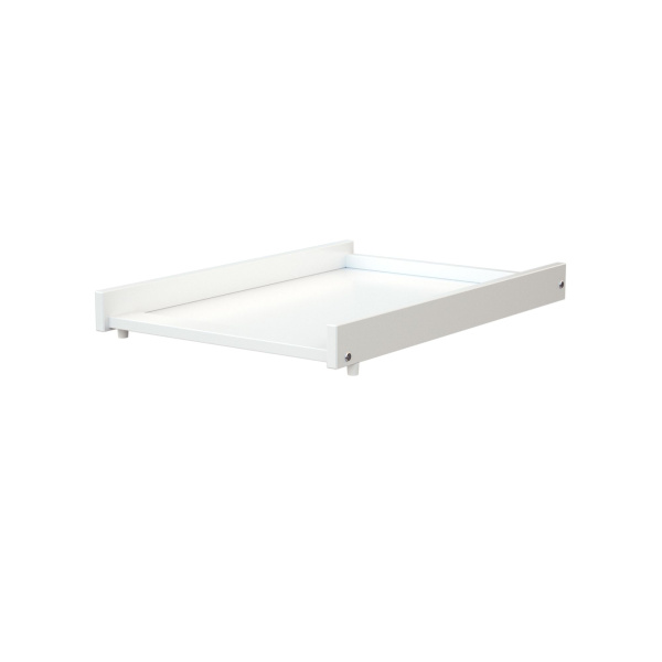 Lit bébé 60 x 120 cm avec plan à langer amovible blanc At4