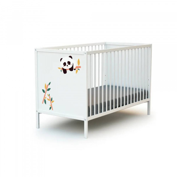 Lit bébé webaby à panneaux renard 60x120 cm At4