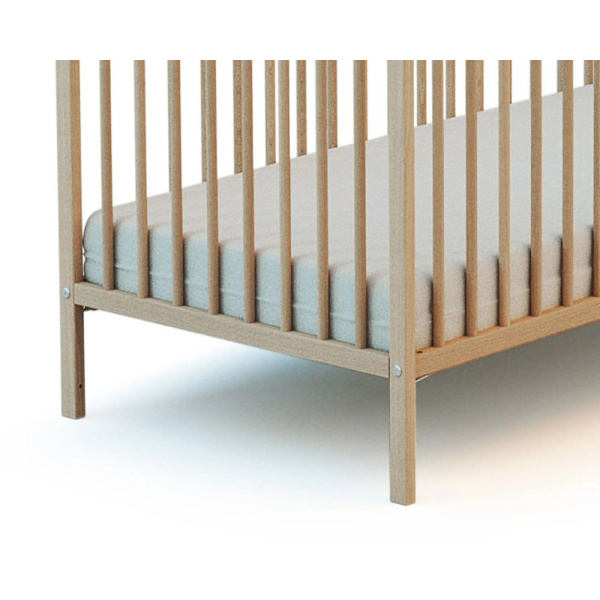 Lit tipi webaby 60x120 en bois hêtre brut At4