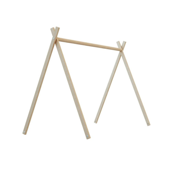 Lit tipi webaby 60x120 en bois hêtre brut At4