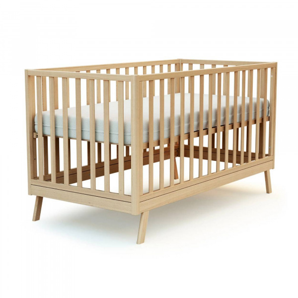 Lit évolutif confort hêtre verni 70x140cm At4