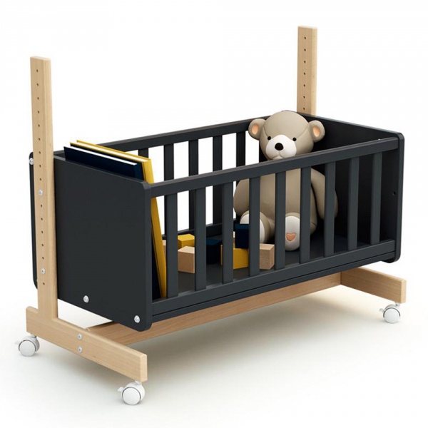 Lit cododo confort graphite / hêtre At4