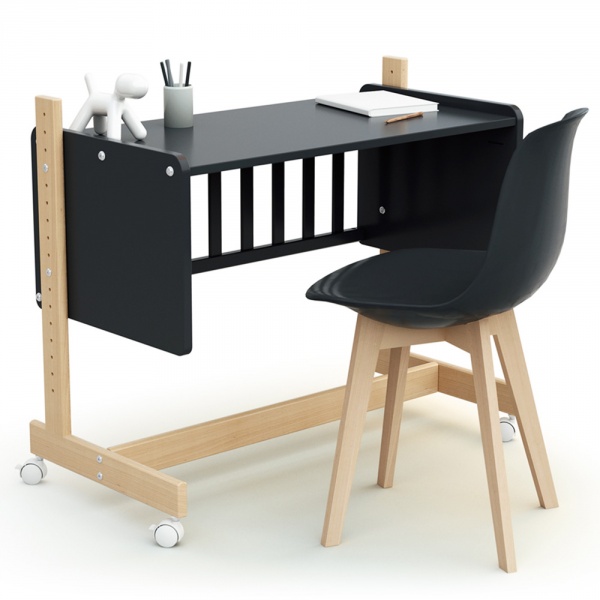 Lit cododo confort graphite / hêtre At4