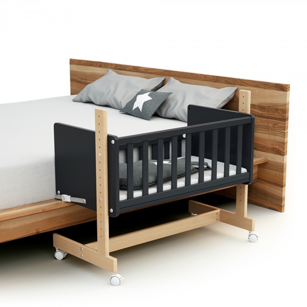 Lit cododo confort graphite / hêtre At4