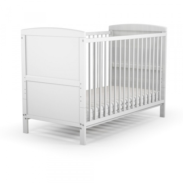 Lit bébé évolutif 60 x 120 cm essentiel blanc At4