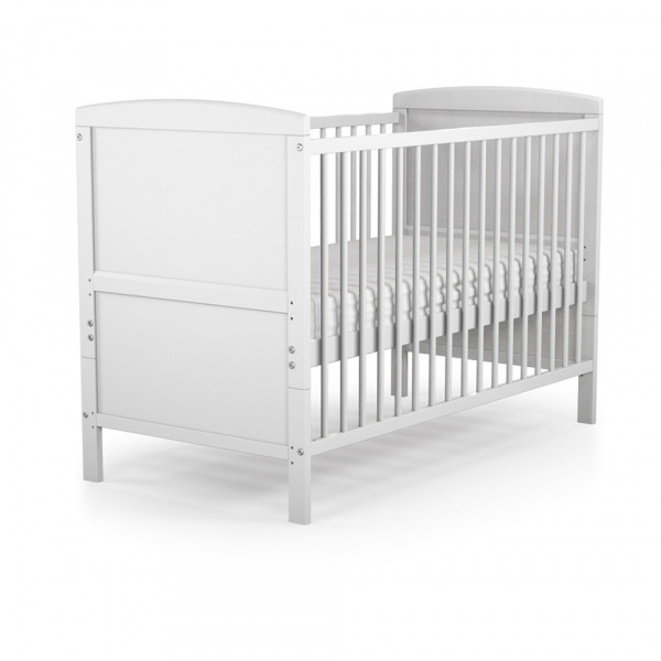 Lit bébé évolutif 60 x 120 cm essentiel blanc At4