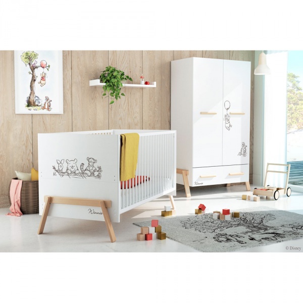 Armoire canaille winnie blanc et hêtre verni At4