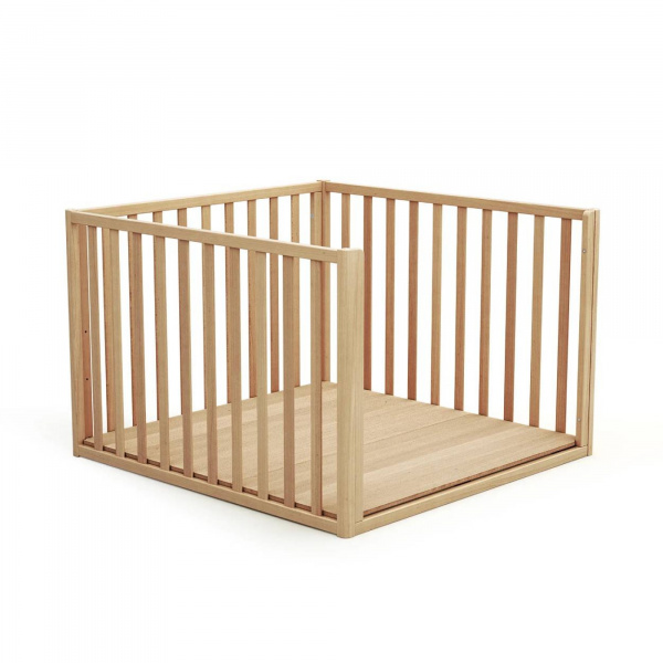 Parc évolutif confort hêtre verni 100 x 100 cm At4