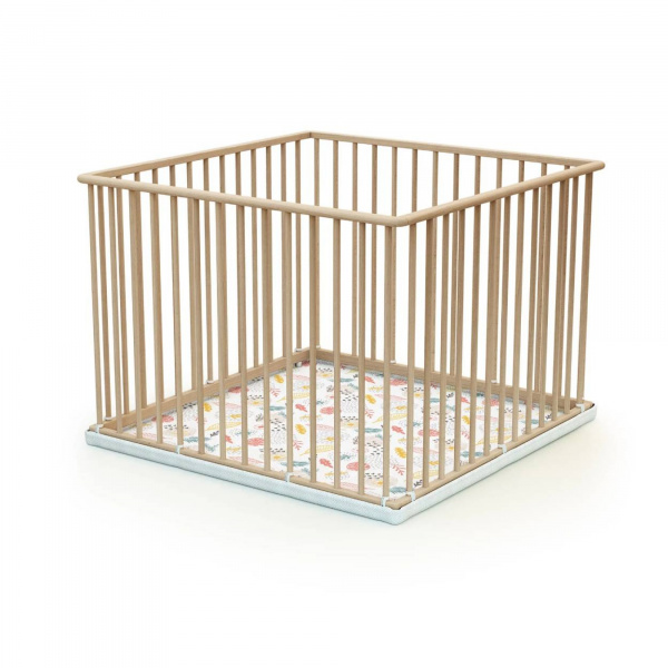 Parc fixe 100x100 hêtre brut At4