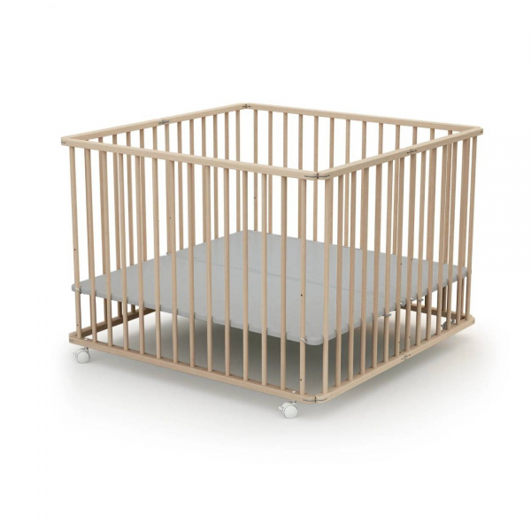 Parc pliant 100x100 hêtre brut At4