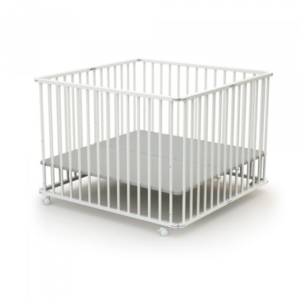 Parc pliant webaby blanc et gris 100x100 At4