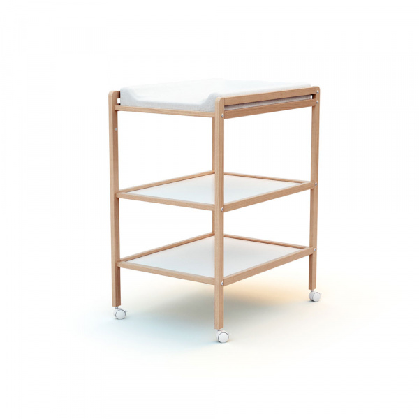 Table à langer double essentiel hêtre verni At4