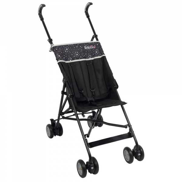 Poussette canne cantor noir Trottine