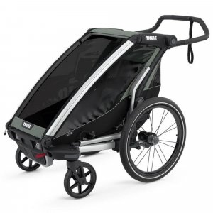 Pack remorque vélo chariot lite 1 agave + assise pour nouveau-né infant sling + kit jogging Thule