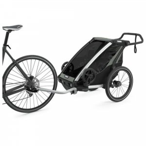 Pack remorque vélo chariot lite 1 agave + assise pour nouveau-né infant sling + kit jogging Thule