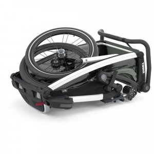 Pack remorque vélo chariot lite 1 agave + assise pour nouveau-né infant sling + kit jogging Thule