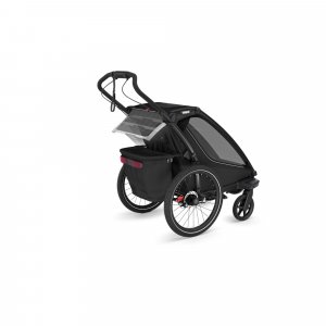 Pack remorque vélo chariot sport 1 black + assise pour nouveau-né infant sling + kit jogging Thule