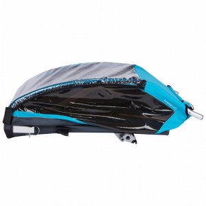 Pack remorque vélo coaster xt blue + assise pour nouveau-né infant sling Thule