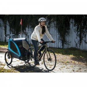 Pack remorque vélo coaster xt blue + assise pour nouveau-né infant sling Thule