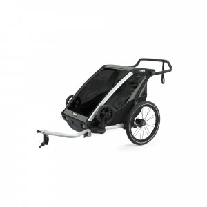 Pack remorque vélo chariot lite 2 agave + assise pour nouveau-né infant sling Thule