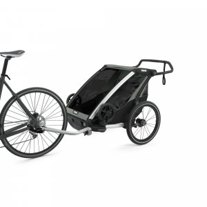 Pack remorque vélo chariot lite 2 agave + assise pour nouveau-né infant sling Thule