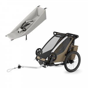 Pack remorque vélo chariot cross 1 + assise pour nouveau-né infant sling Thule