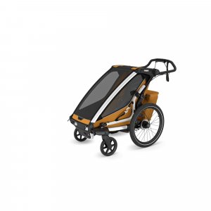 Pack remorque vélo chariot sport 1 natural gold + assise pour nouveau-né infant sling Thule