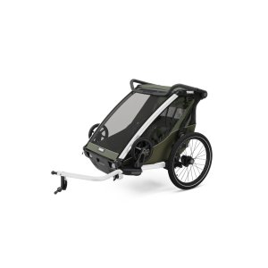 Remorque pour vélo chariot lite 2 places vintage green - génération 3 Thule