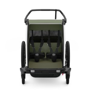 Remorque pour vélo chariot lite 2 places vintage green - génération 3 Thule