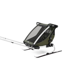 Remorque pour vélo chariot lite 2 places vintage green - génération 3 Thule