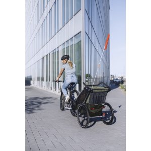 Remorque pour vélo chariot lite 2 places vintage green - génération 3 Thule