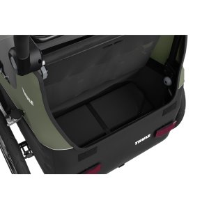 Remorque pour vélo courier vintage green Thule