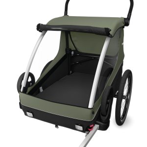 Remorque pour vélo courier vintage green Thule