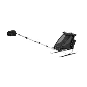 Pack remorque vélo chariot sport 1 place black + kit jogging Thule