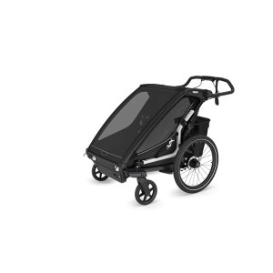 Pack remorque vélo chariot sport 2 places black + kit jogging Thule