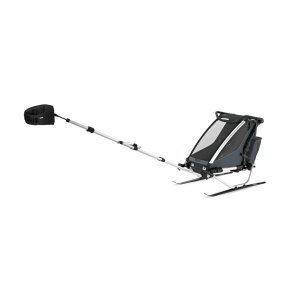 Pack remorque vélo chariot cross 1 place dark slate + kit jogging Thule