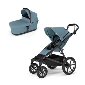 Poussette duo urban glide 4 mid blue + nacelle urban glide mid blue Thule