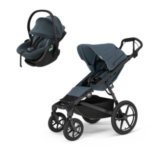 Poussette duo urban glide 4 dark slate + siège auto maple darkest blue Thule
