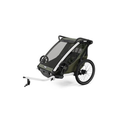 Remorque pour vélo chariot lite 2 places vintage green