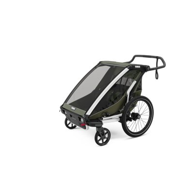Remorque pour vélo chariot lite 2 places vintage green