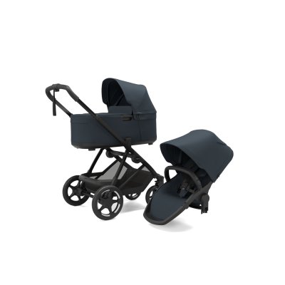 Poussette duo charm avec nacelle darkest blue
