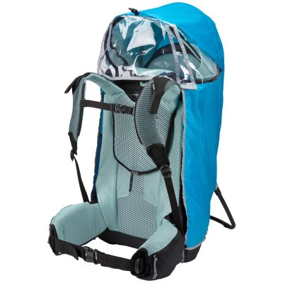 Housse imperméable bleue pour porte bébé sapling