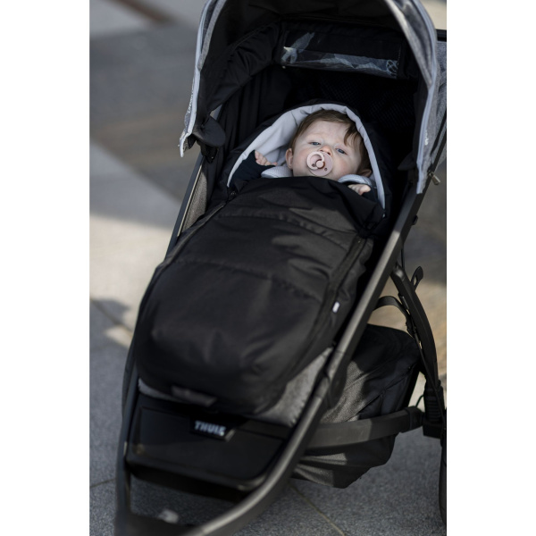 Nid d'ange newborn noir pour poussette thule Thule