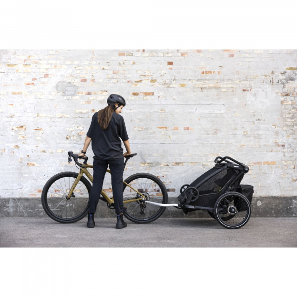 Pack remorque vélo chariot sport 2 black + assise pour nouveau-né infant sling Thule