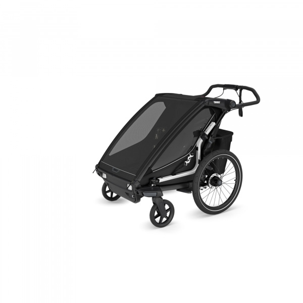 Pack remorque vélo chariot sport 2 black + assise pour nouveau-né infant sling Thule