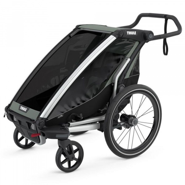 Pack remorque vélo chariot lite 1 agave + assise pour nouveau-né infant sling + kit jogging Thule