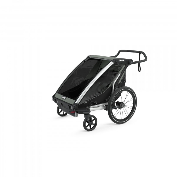 Pack remorque vélo chariot lite 2 agave + assise pour nouveau-né infant sling + kit jogging Thule